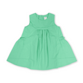 Girls Cotton Sleeveless Dress – Green