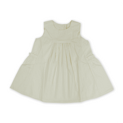 Girls Cotton Sleeveless Dress – Yellow