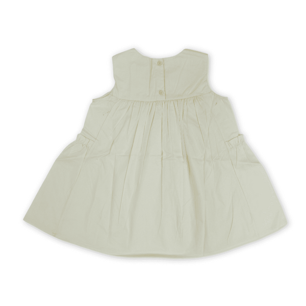 Girls Cotton Sleeveless Dress – Yellow