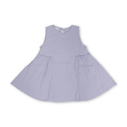 Girls Cotton Sleeveless Dress – Purple