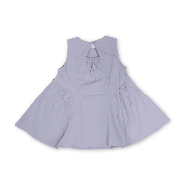 Girls Cotton Sleeveless Dress – Purple