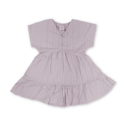 Girls Cotton Dress – Purple