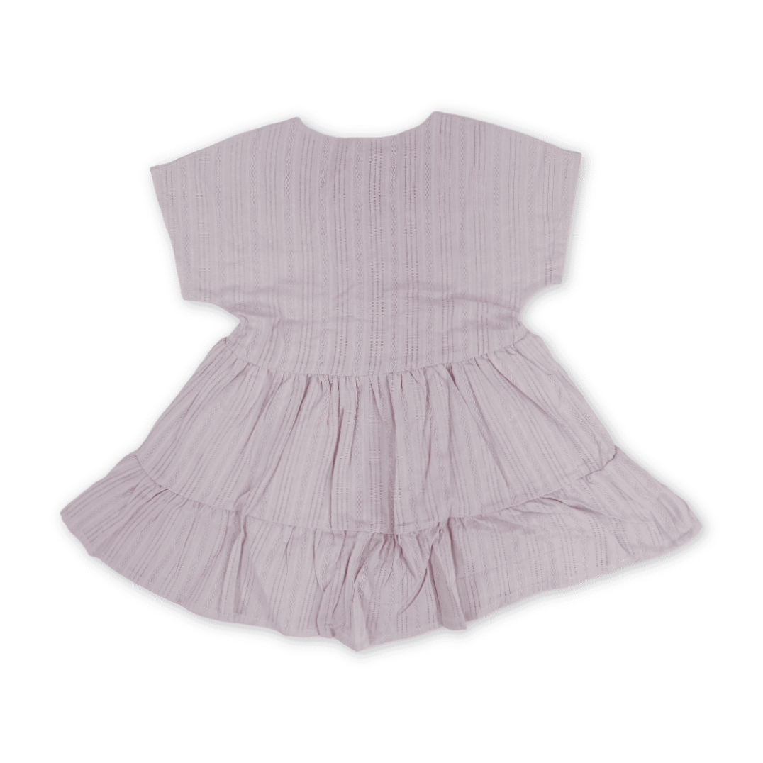 Girls Cotton Dress – Purple