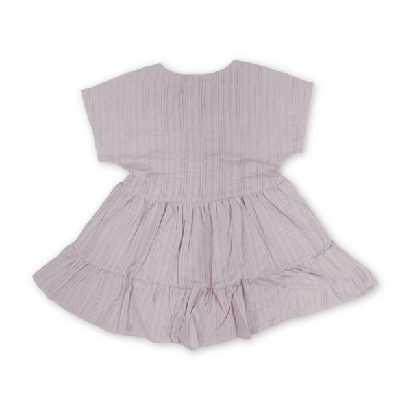 Girls Cotton Dress – Purple