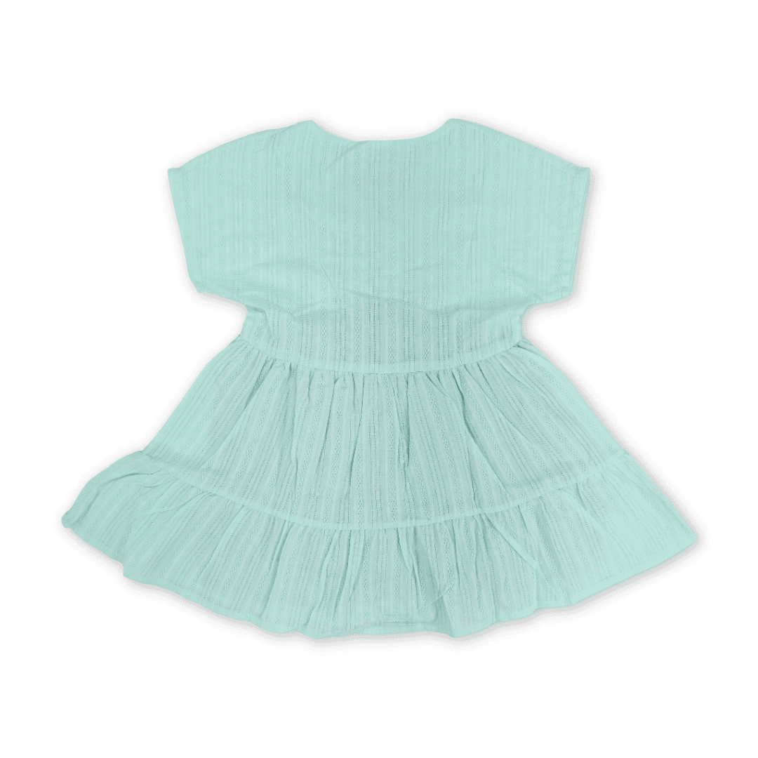 Girls Cotton Dress – Mint