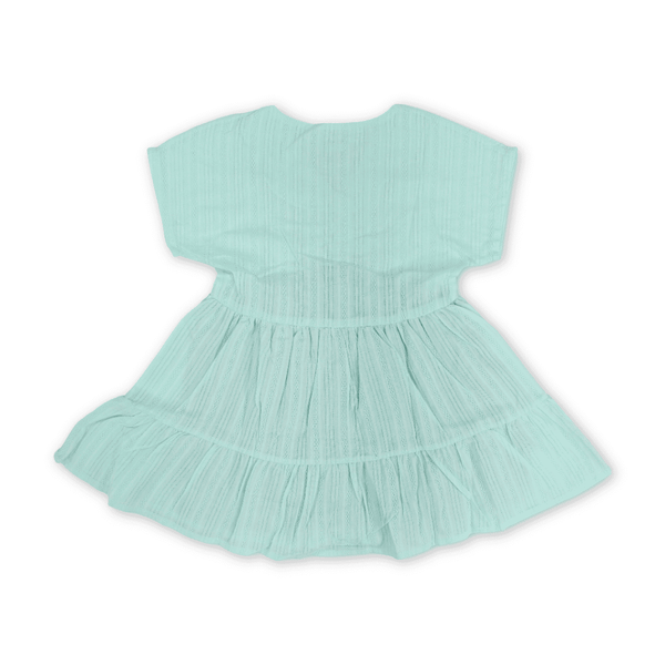 Girls Cotton Dress – Mint