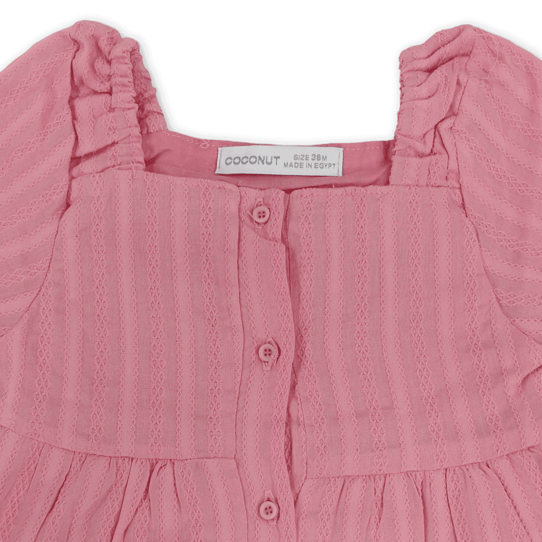 Girls Cotton Dress – Pink