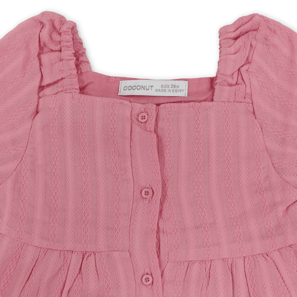 Girls Cotton Dress – Pink