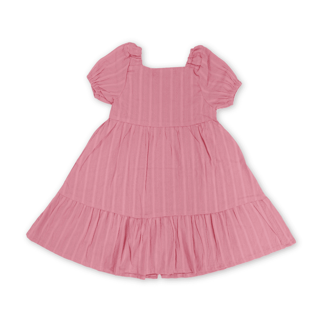 Girls Cotton Dress – Pink