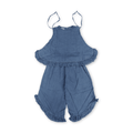 Girls Cotton Denim Outfit Set – Blue