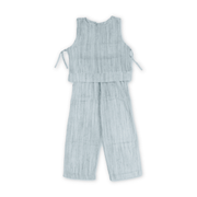 Girls Cotton Outfit Set – Baby Blue