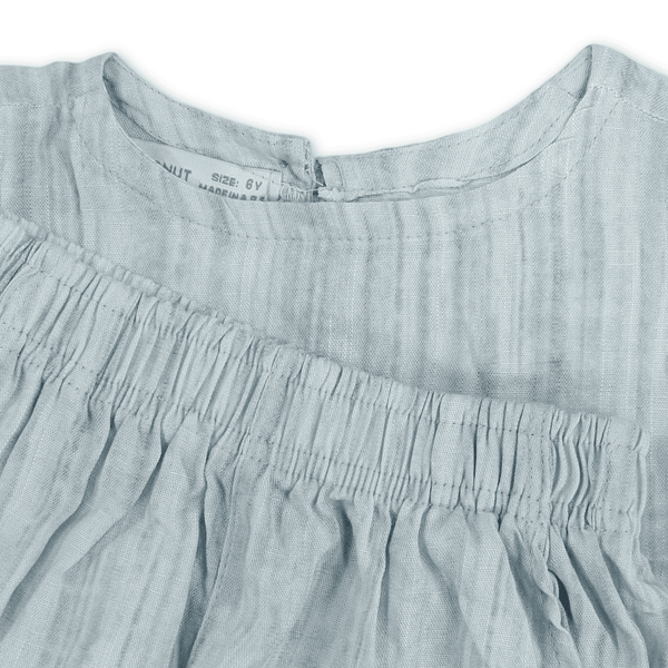 Girls Cotton Outfit Set – Baby Blue
