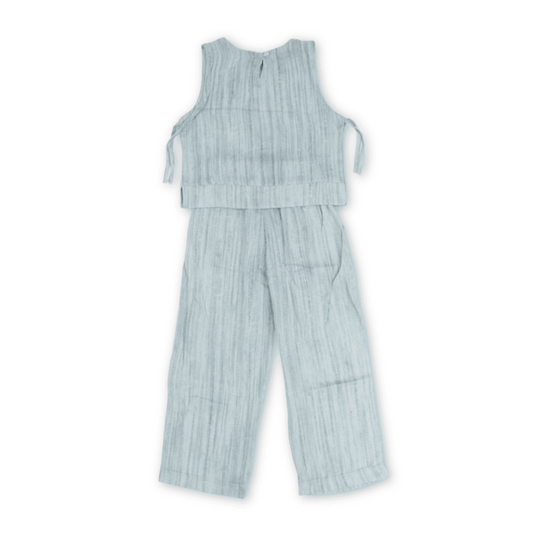 Girls Cotton Outfit Set – Baby Blue