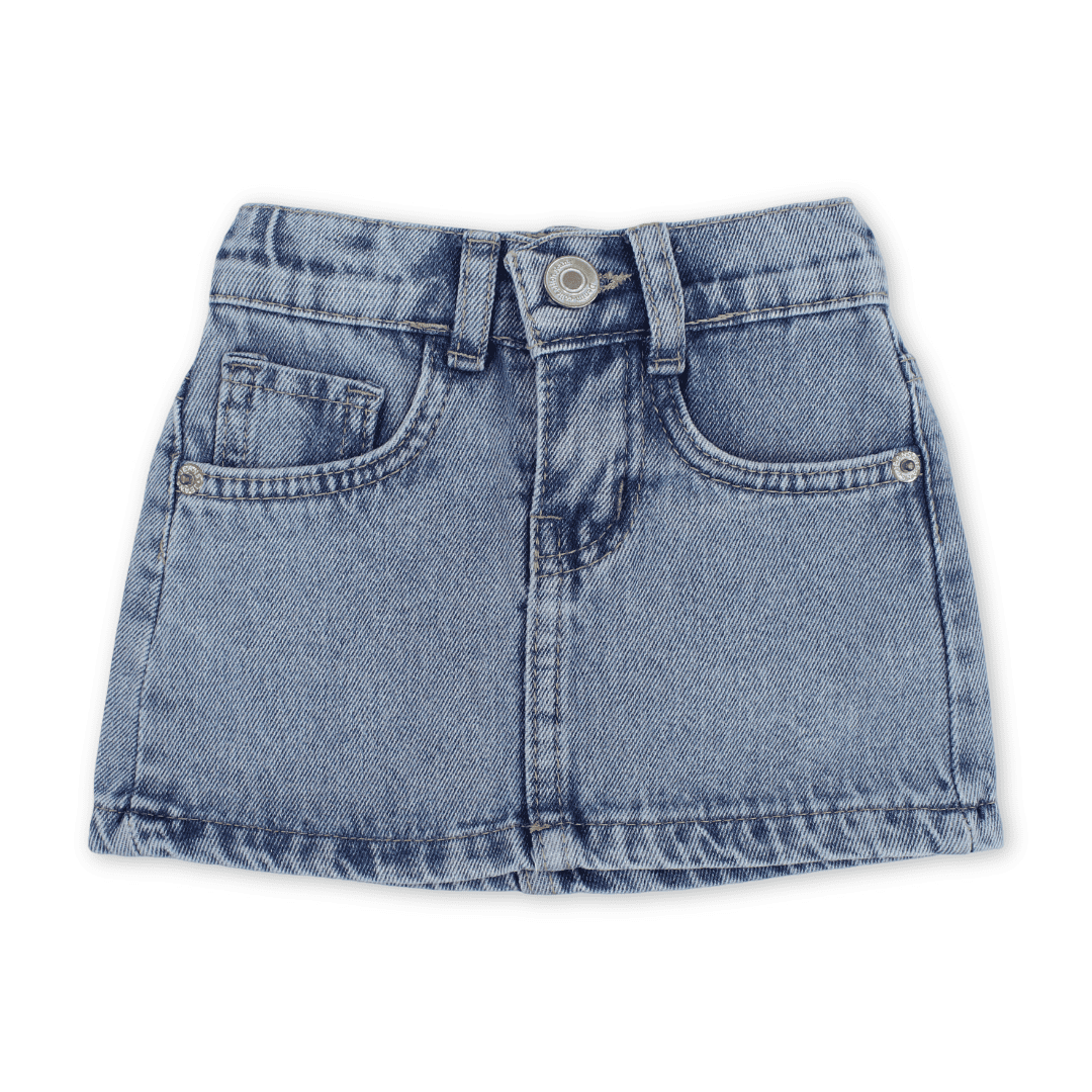 Baby Girls Cotton Denim Skirt – Light Blue - Clothing - Coconut