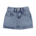 Baby Girls Cotton Denim Skirt – Light Blue