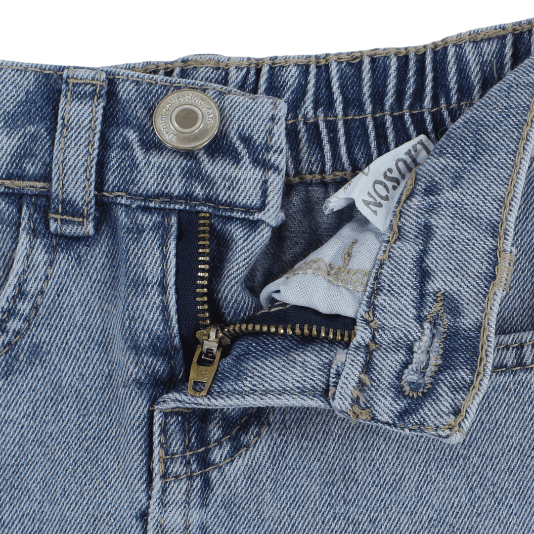 Baby Girls Cotton Denim Skirt – Light Blue