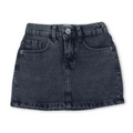 Girls Cotton Denim Skirt – Dark Blue
