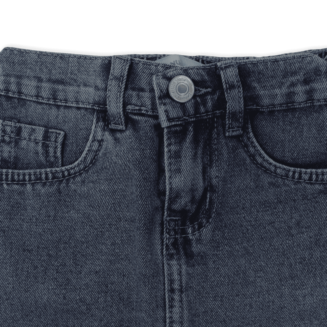 Girls Cotton Denim Skirt – Dark Blue