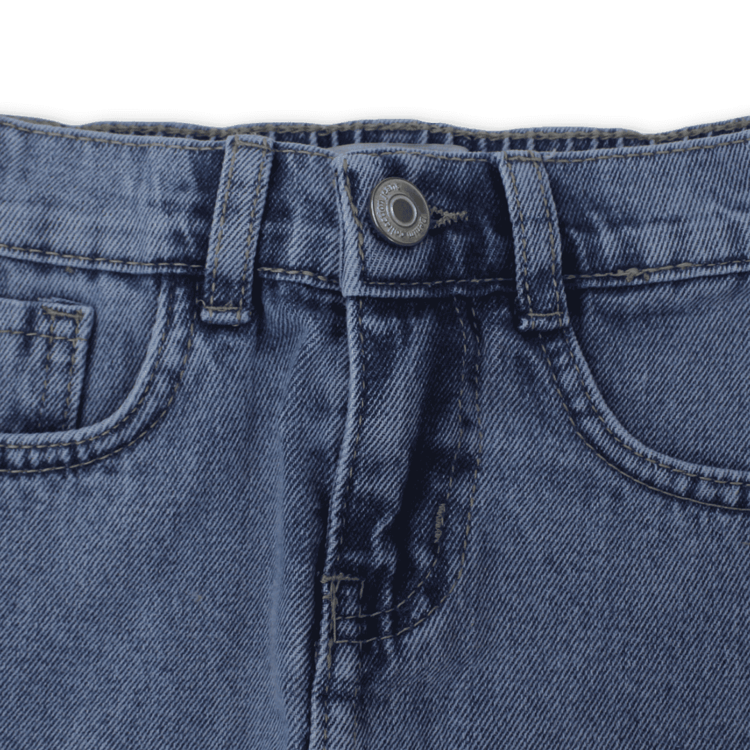 Girls Cotton Denim Skirt – Light Blue