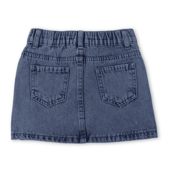 Girls Cotton Denim Skirt – Light Blue