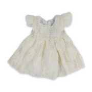 Baby Girls Jacquard Dress – Beige