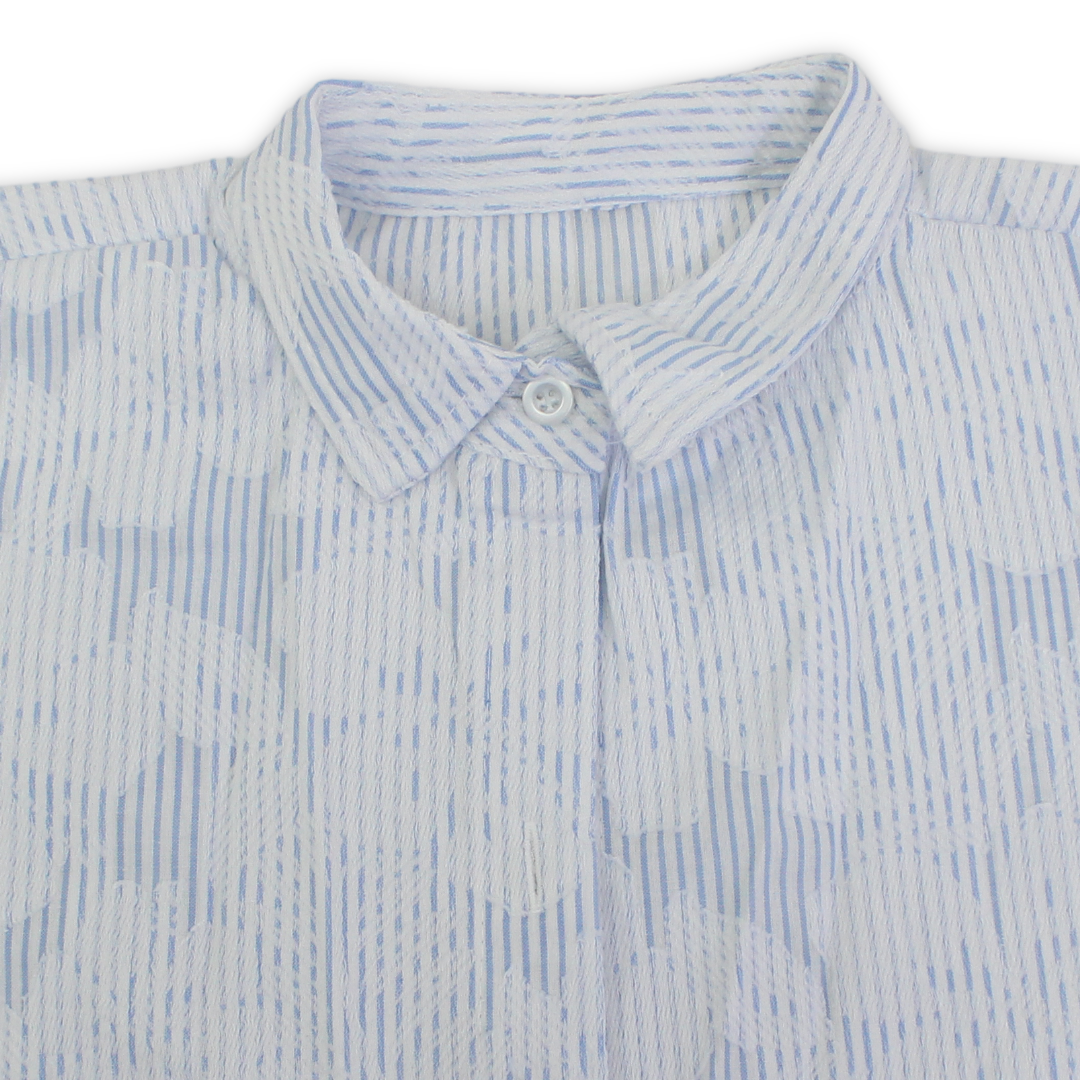 Girls Cotton Blouse – Baby Blue