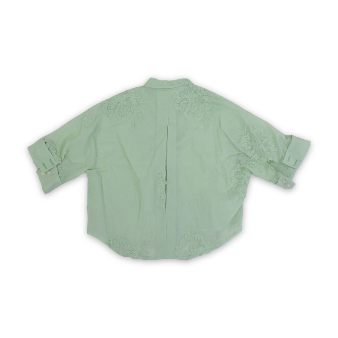 Girls Cotton Blouse – Mint