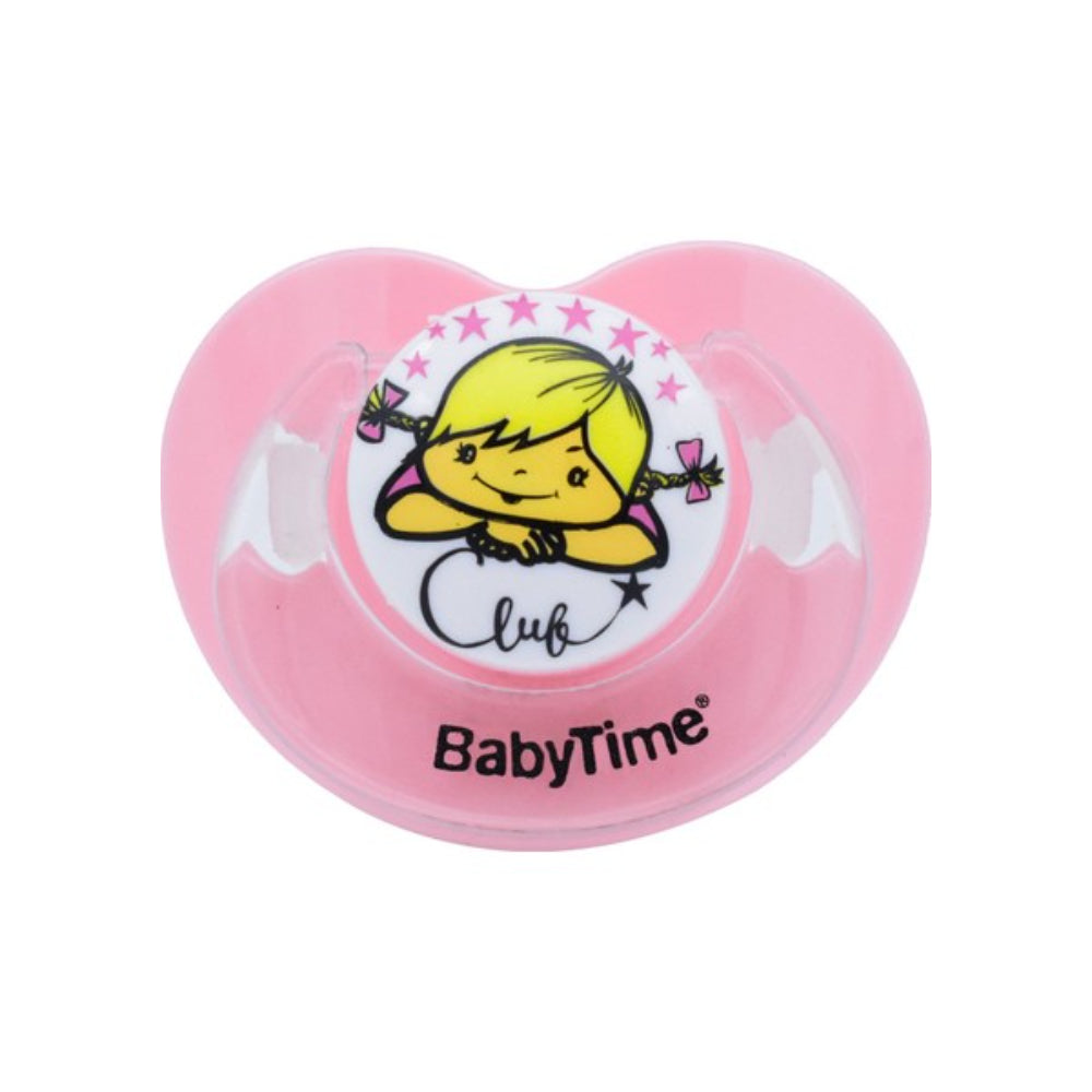 Baby Time Silicone Soother 0-6M – Pink