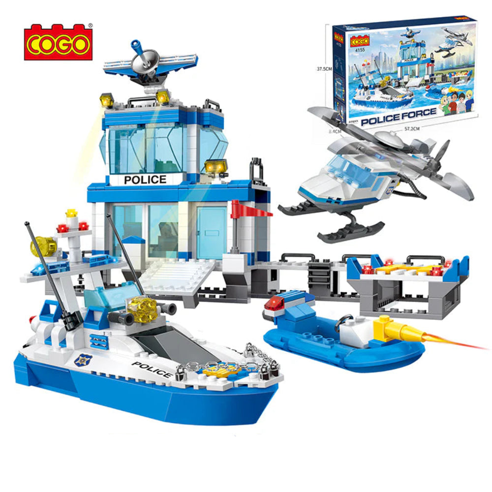 Cogo Police Force Building Blocks Set – 644 Pieces