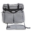 Petit Bebe Baby Diaper Bag Premium – Grey & Black