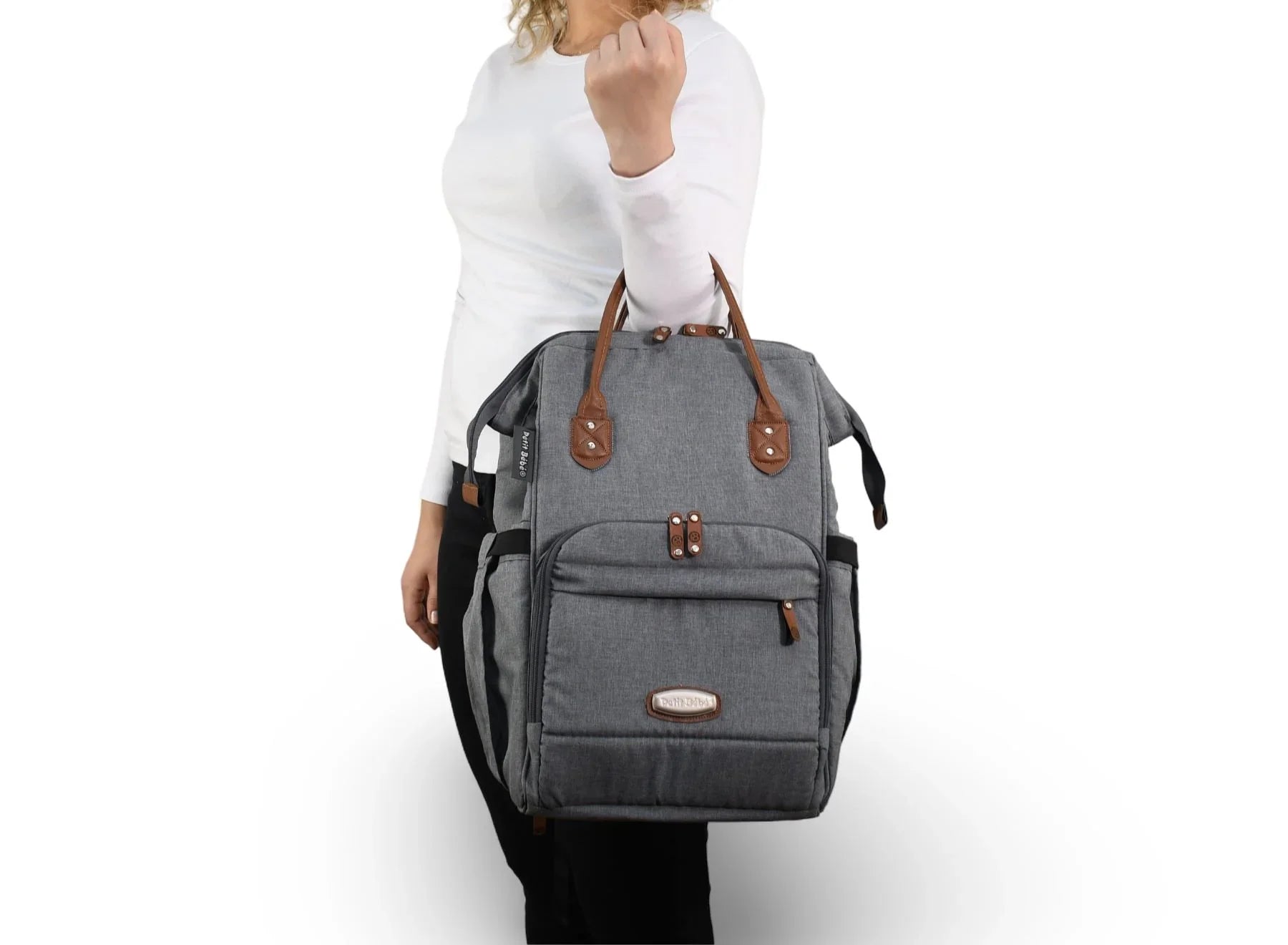 Petit Bebe Premium Max Diaper Bag – Grey