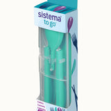 Sistema Plastic Cutlery Set – Turquoise