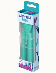 Sistema Plastic Cutlery Set – Turquoise