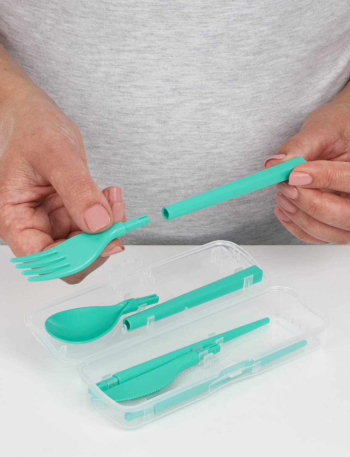 Sistema Plastic Cutlery Set – Turquoise