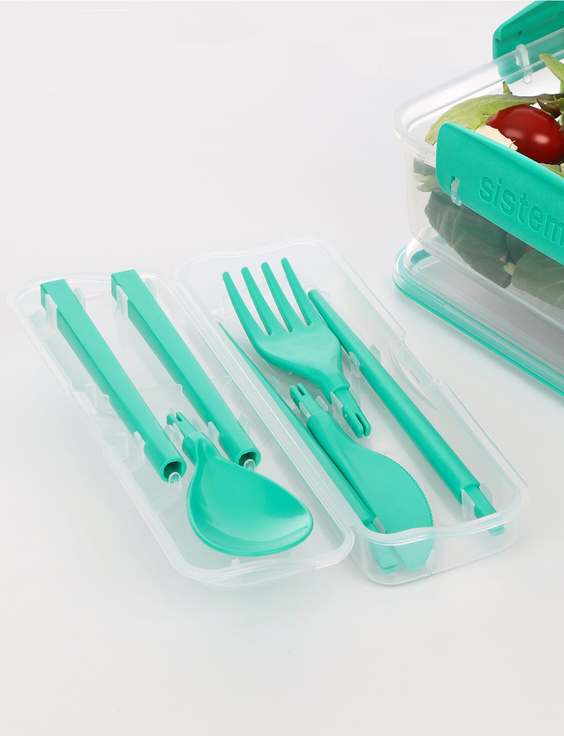 Sistema Plastic Cutlery Set – Turquoise