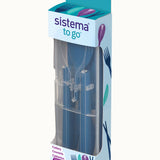 Sistema Plastic Cutlery Set – Blue