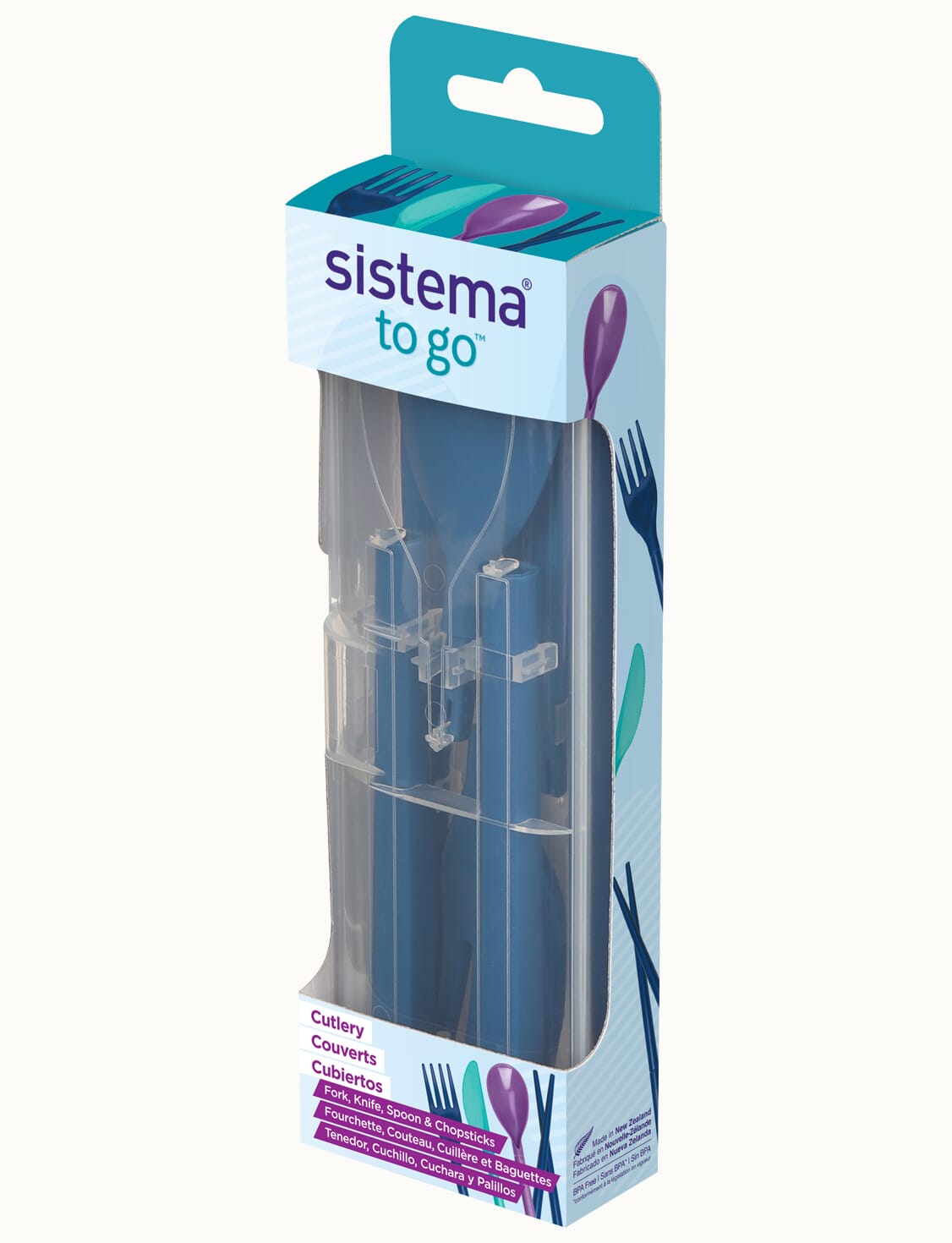 Sistema Plastic Cutlery Set – Blue