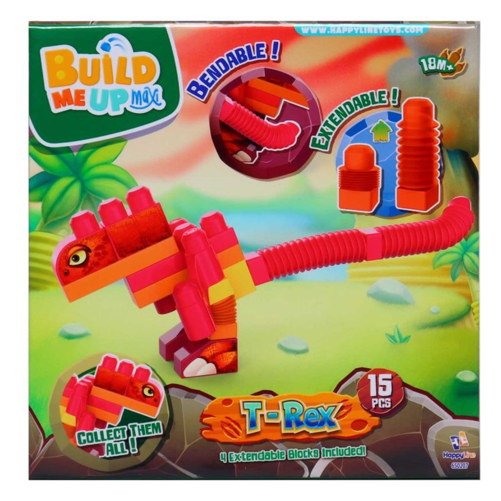 Happy Line Build Me Up T-Rex – 15 Pcs