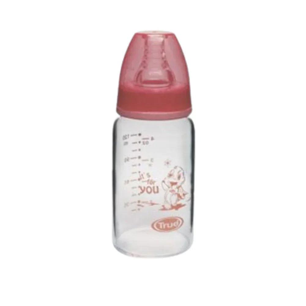 True Gold Crystal Feeding Bottle 120ml – Pink - Baby Essentials