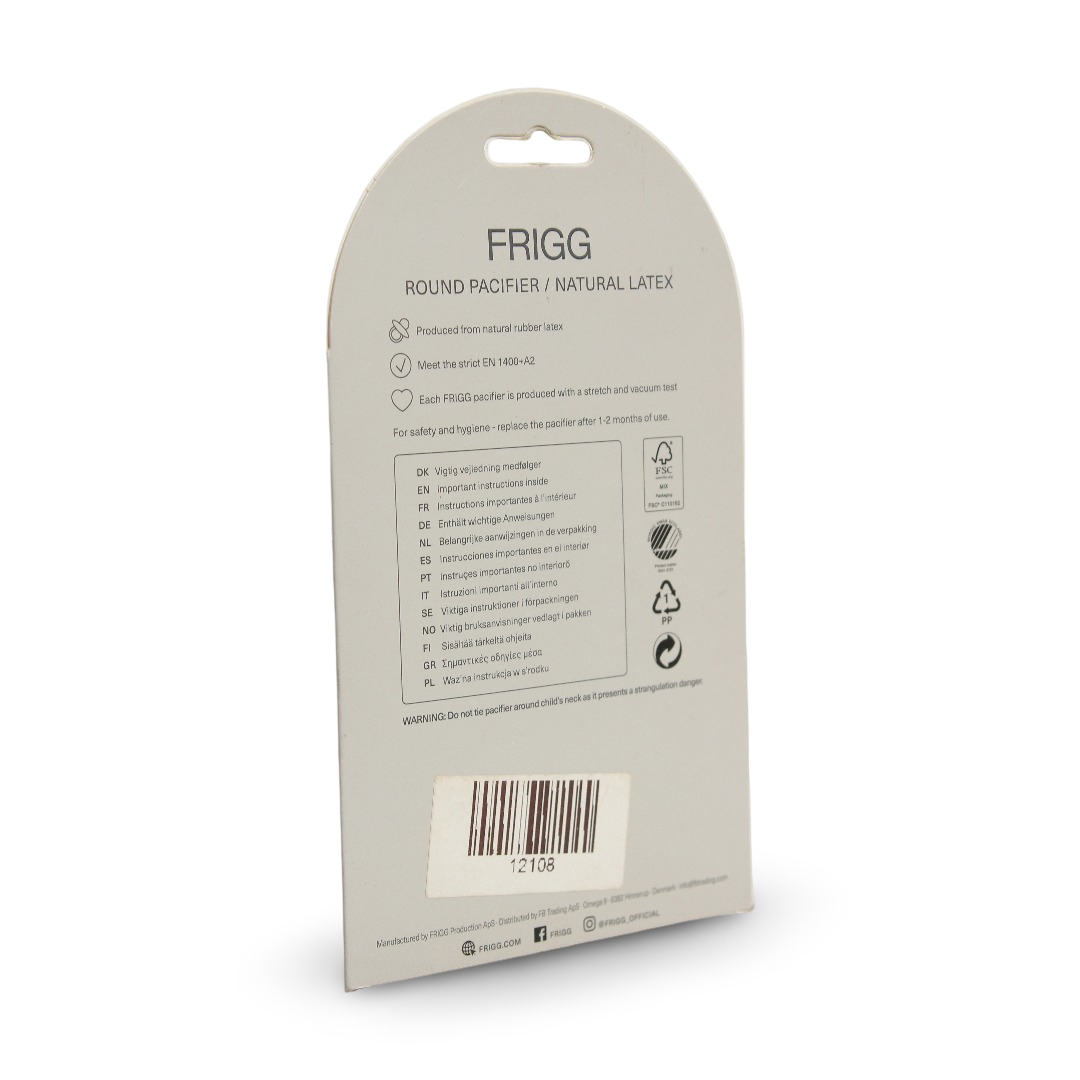 Frigg Natural Latex Pacifier 0-6 m – Gold
