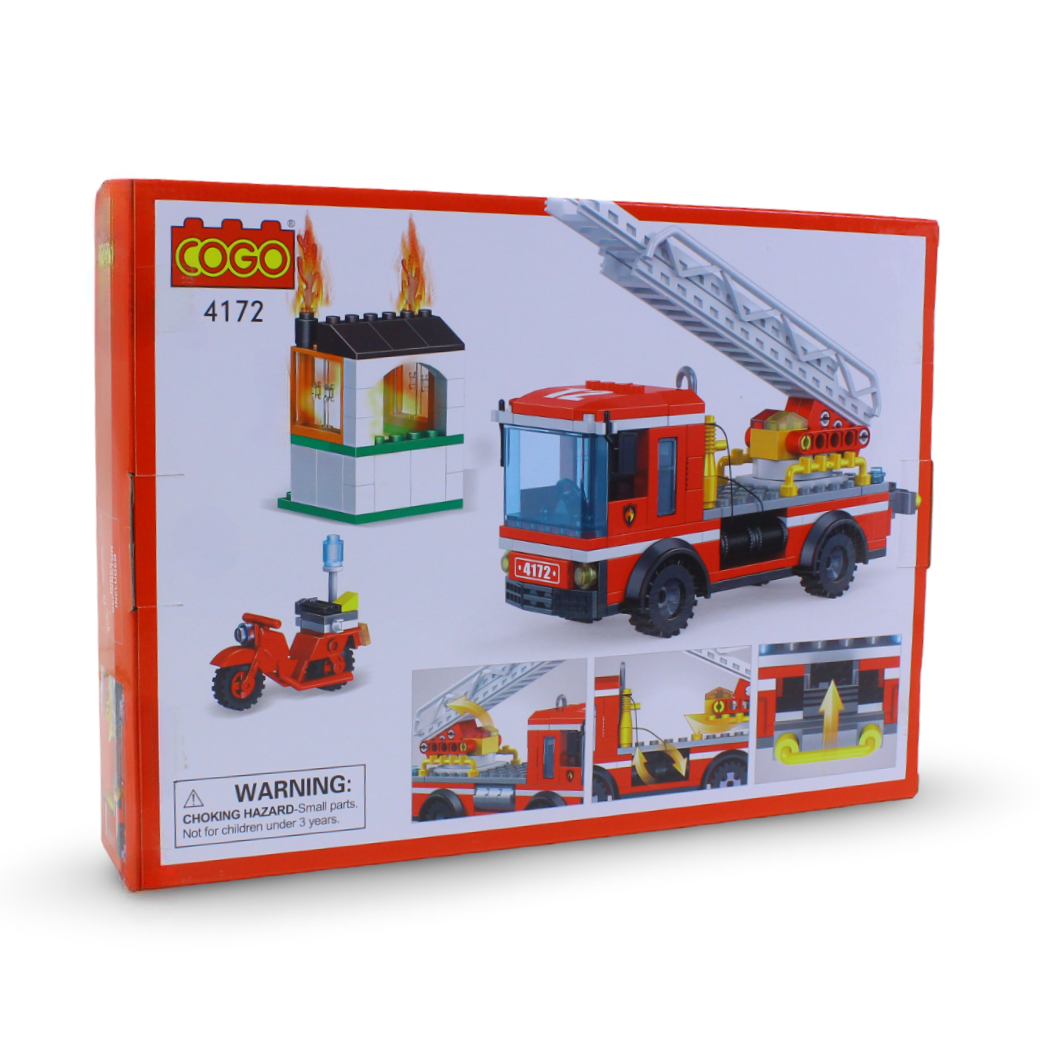 Cogo Kids Fire Truck & Rescue Building Blocks Set – 260Pcs