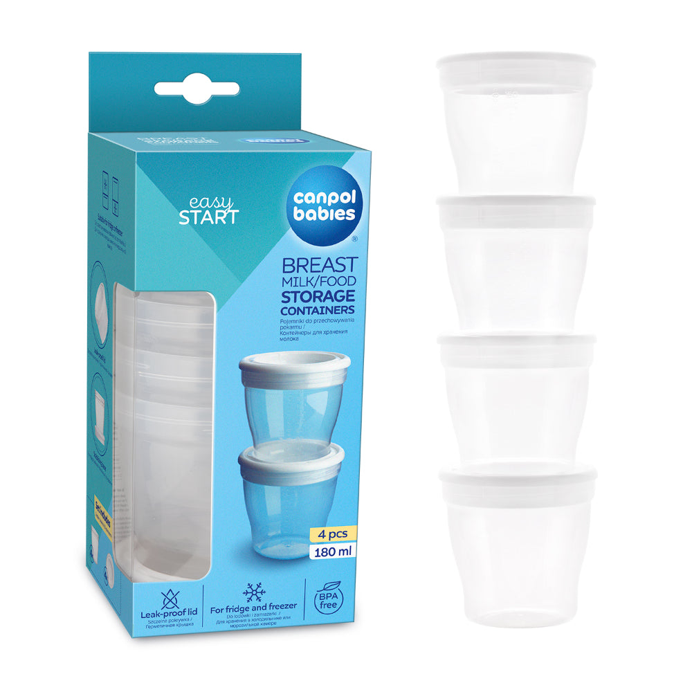 Canpol Babies Milk and Food Storage Container – 4 Pcs