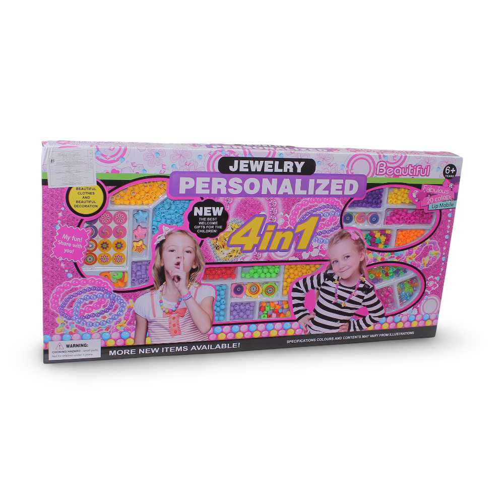 Girls' Personalized Making Jewelry Set 4-in-1