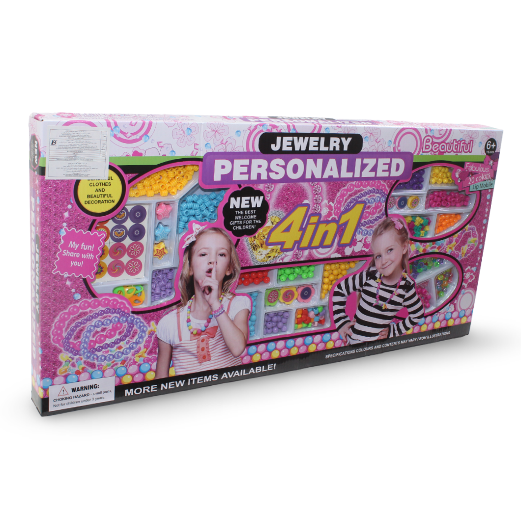 Girls' Personalized Making Jewelry Set 4-in-1 - Toys - OKO