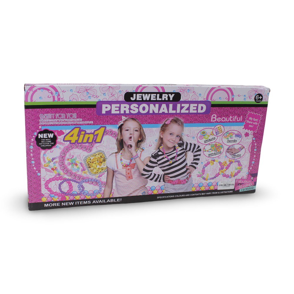 Girls' Personalized Making Jewelry Set 4-in-1