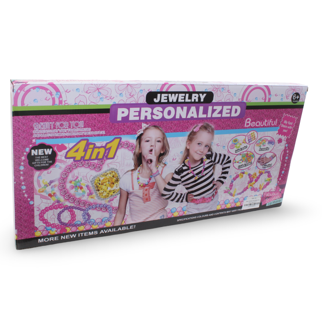 Girls' Personalized Making Jewelry Set 4-in-1
