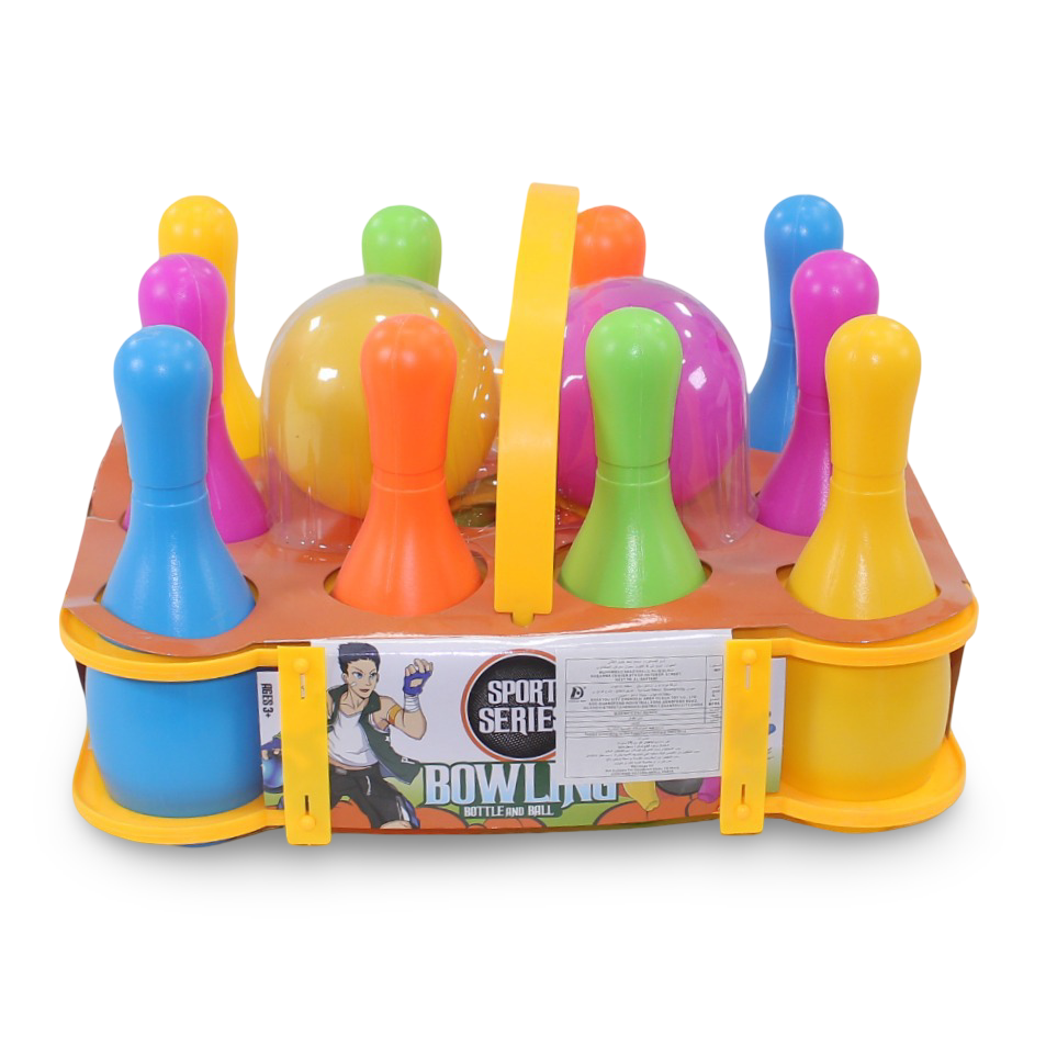 Sport Series Bowling Set 10 Bottles + 2 Balls