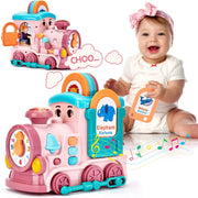 Baoli "Dreaming Party" Electric Educational Toy Train – Pink