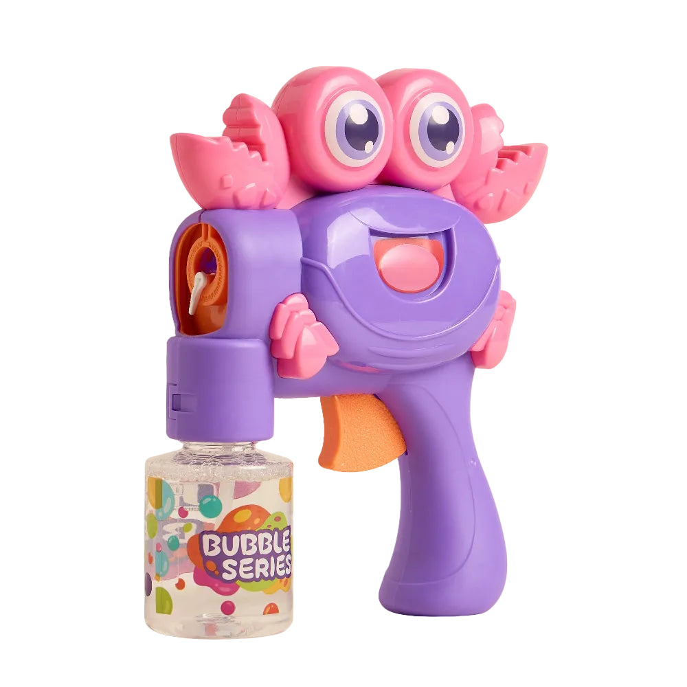 "Cute Crab Bubble Series" Bubble Blower Toy Gun – Purple