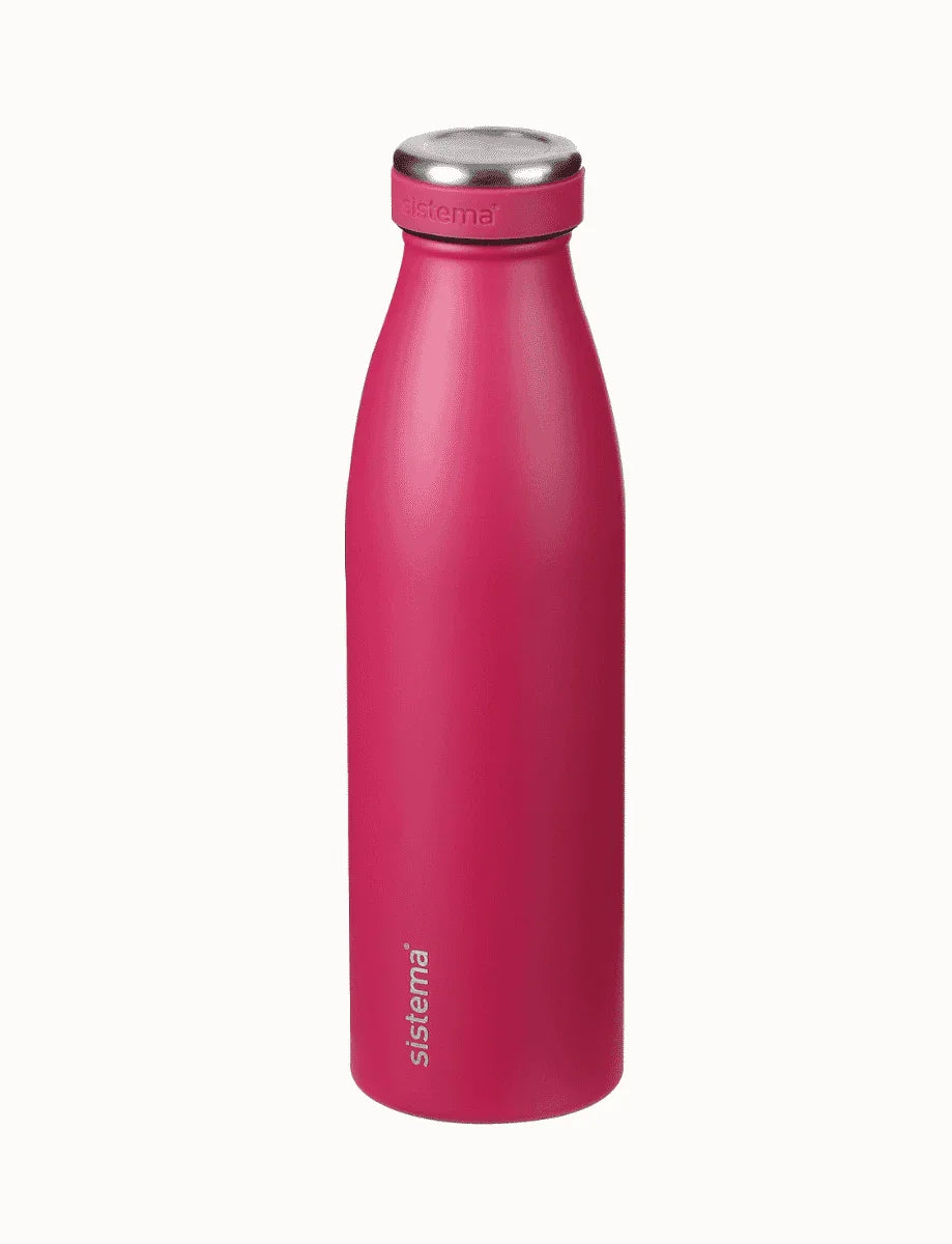 Sistema Stainless Steel Insulated Bottle – Fuchsia